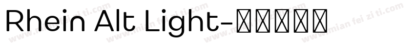 Rhein Alt Light字体转换